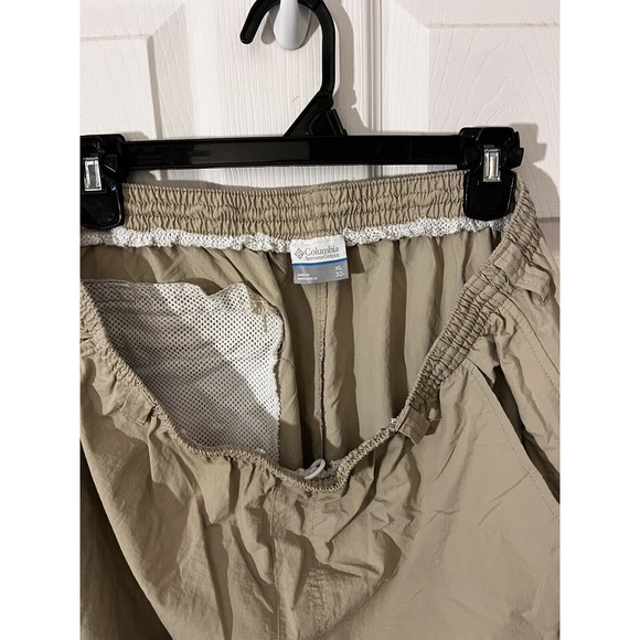 Columbia PFG Men's Khaki Cargo Convertible Hiking Pants To Shorts Size XLx32L - Picture 5 of 5